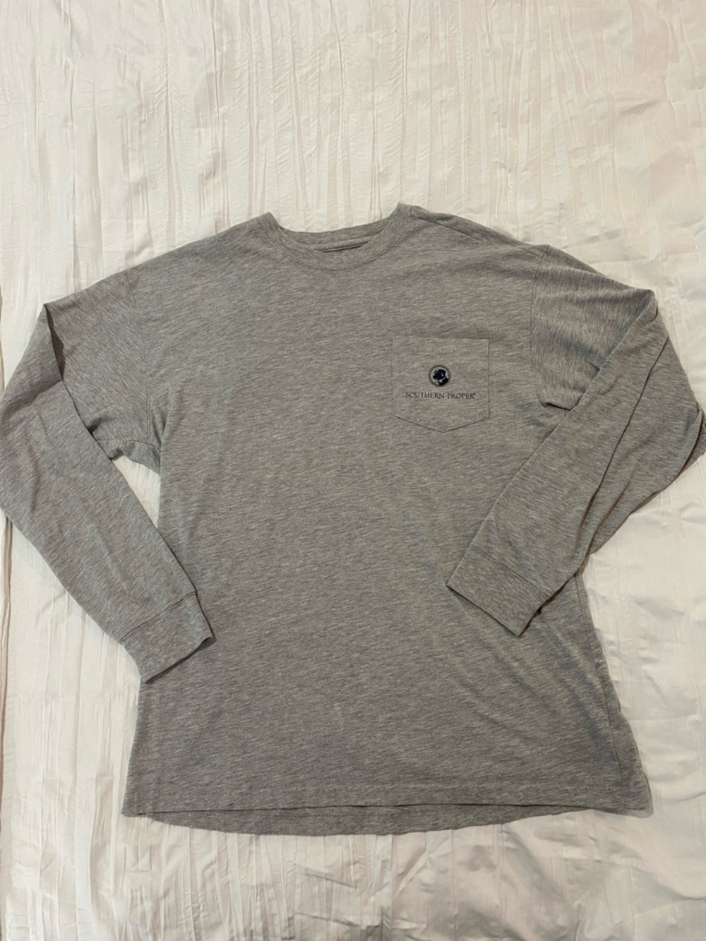 Souther Proper Nothing Says Southern Like Proper Cotton Pocket Tee Shirt Sz L